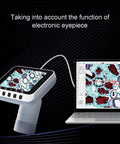Wireless Eyepiece Camera for Telescopes and Microscopes, 2.8 Inch Display, 1080P connected to laptop displaying detailed imagery
