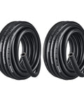 Push Lock Fuel Hose Kit With 3/8 And 1/2 Inch NBR Rubber SAE 30R7, 10 Ft Each, Dual Fuel Lines coiled side by side