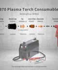 Plasma Cutter Consumables Kit for CB70 Torch Versa Cut 60 Pro Grade Electrode Replacement Pack with components displayed