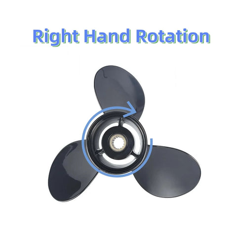 12 3/4 X 21 Pitch 3 Blade Aluminum Outboard Boat Propeller With Hub Kit 15 Spline Replacement For Mercury 40 To 140 HP