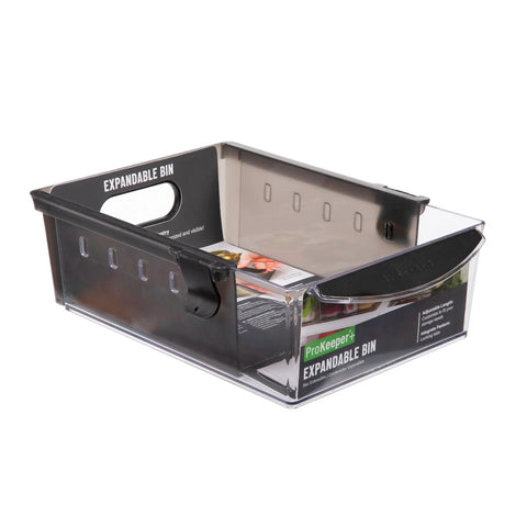 Expandable Pantry And Refrigerator Storage Bins With Locking Tabs Modular Organizers For Fridge Or Pantry Adjustable Length To Fit Shelves