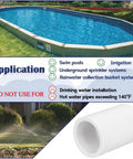 Applications of 10 Pack 3/4 Inch PVC Pipe Coupling Fittings Socket To Socket Slip Connectors for plumbing, pool, and irrigation projects.