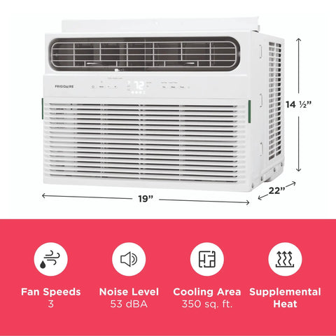 8000 Btu Window Air Conditioner With Supplemental Heat For Rooms Up To 350 Sq Ft Offering Cool And Warm Options With Remote Command Quiet Whisper Operation Eco Efficiency And Three Fan Speeds To Keep You Kickin It In Total Comfort Year Round