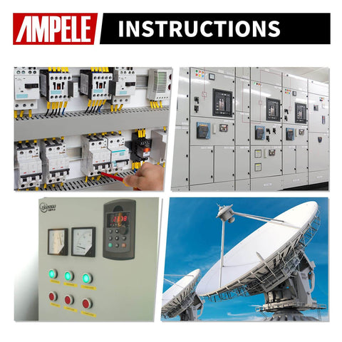 Electrical enclosures and satellite dishes showing installation instructions for 20 Pack Three Quarter Inch NPT Cable Glands.