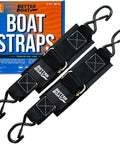 Heavy Duty 2 Inch By 48 Inch Boat Tie Down Straps For Trailer Marine Grade Transom Straps With Manual Buckle Clasp Short 4 Ft Length Secures Jet Skis And Boats Up To 1200 Lb Break Limit packaging and straps
