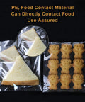 Clear Resealable 5x7 Inch Cellophane Bags 300 Pack For Bakery with sandwich and cookies sealed