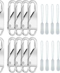 10 Piece Zipper Repair Kit With Durable Pull And Slider Replacement For Luggage And Backpack Easy Install For A Quick DIY Fix Smooth Gliding Zipper Heads For Suitcases White
