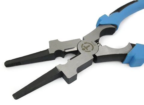 Heavy Duty 8 Inch Welding Pliers All In One Tool With Blue Black Non Slip Grips Multi Function Wire Cutting Splatter Removal