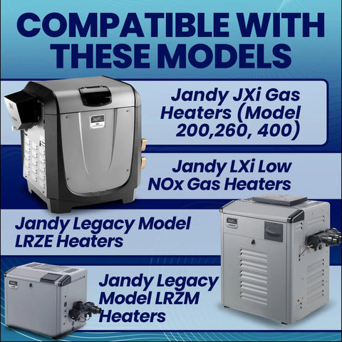Image showing compatibility of Pool And Spa Temperature Sensor Replacement For R0456500 Pro Grade Quality with Jandy and Zodiac models.