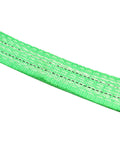 Heavy Duty 5ft Chain Sling Rigging Kit With Four Leg Grab Hooks And Adjuster 13220 Lb Safe Lifting Capacity G80 Alloy Steel Chain Eye Hooks For Safe Towing And Cargo Handling On Job Sites green webbing sling close-up