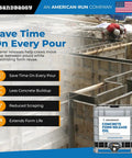 Heavy Hitter Concrete Form Release Agent And No Mess Form Oil For Top Shelf Finishes keeps poured walls sliding off cleanly in two 275 gallon totes.