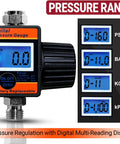 Pro Grade Digital Air Pressure Regulator With One Quarter Inch NPT Diaphragm Airflow Valve Up To 160 PSI Digital Gauge