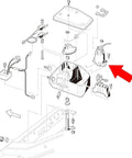 Exploded view of 12V Golf Cart Solenoid For Club Car DS And Precedent Gas Carts 1984 Up, 4 Terminal Copper Contacts