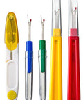Seam Ripper And Thread Snips Kit For Sewing, Four Rippers Two Big Two Small Plus Snips, Durable ABS Handle, High Carbon Steel Blades