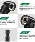 GRENPRO 19-pc flexible drill bit extension kit with 105-degree right-angle attachments and socket adapters