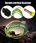 Heavy Duty 3G Alternator Upgrade Wiring Cable Featuring Zero Drama Stator Swap Setup For 1985 Through 2004 Ford F150 Pickup close-up view of durable wiring harness.