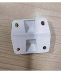 Adjustable Concealed Kitchen Cabinet Hinges 4 Piece Set with strong spring and damping, showing a white hinge component on wooden surface.
