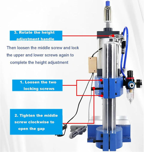 Pro Grade Pneumatic Punch Press Machine Heavy Duty Air Powered Hole Puncher For Copper Aluminum Or Plastic Adjustable Stroke Pressure Shop Ready Built Tough For Daily Grind Work