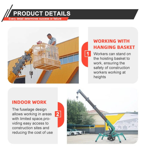 Portable Mini Crawler Crane Delivers Killer Lifting Power Up To 5 Ton Capacity With Smooth Wireless Remote Control and heavy lifting in indoor construction.