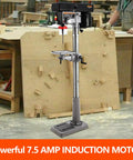 Beast Of A Floor Drill Press With A 13 Inch Swing, 7.5 Amp 120V Power, Smooth Variable Speed 288-3084 RPM, Rugged Cast Iron Build