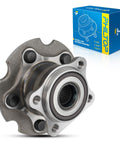 Your Go-To Rear Wheel Bearing Hub Assembly For AWD 5 Lug Fits Toyota RAV4 2006-2018 And Lexus NX300 NX200t NX300h 2015-2021, shown with packaging