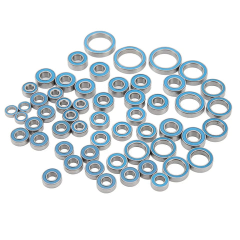 Hardened Steel Deep Groove Ball Bearing Kit For 1/10 Scale RC Crawler Cars Slick 55 Piece Heavy Duty Upgrade Set Smooth Rolling Parts For Gnarly Off Road Rigs
