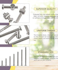 No Fuss Premium Heavy Duty M6 Screws Kit Featuring Barrel Nuts Allen Wrench Hex Socket Head Caps for tools and hardware.