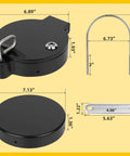 6 Inch PVC Conduit Carrier Kit With Locking Mechanism components and dimensions shown for secure transport.