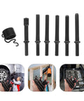 Heavy Duty Pneumatic Air Hammer Rivet Set With Stainless Steel Chisel Bits And Smooth Tool Design For Auto And Industrial Jobs That Get The Work Done Right, black chisel bits and spring