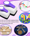 Dope Circle Hole Punch Kit For Scrapbooking And Card Making With Five Circle Sizes shown with DIY craft examples in the background.