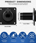 Dimensions of Wall Socket Pass Through Kit For Starlink Gen3 Gen4 Aluminum IP68 Waterproof RJ45 CAT6 Bulkhead Socket