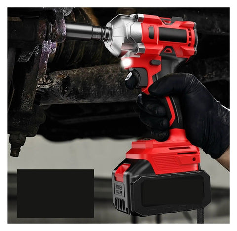 GANGSUQD Brushless Cordless Impact Wrench With Massive Torque Auto Repair Electric Screwdriver High Capacity Battery Powerful Power Tool For Car Truck And Rv Maintenance Projects