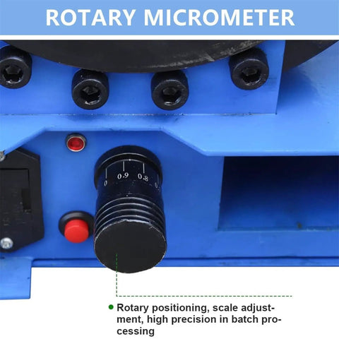 Built Tough Hydraulic Hose Crimper With Seven Heavy Duty Dies And Real Time Pressure Display Manual Pneumatic Crimping Tool micrometer detail