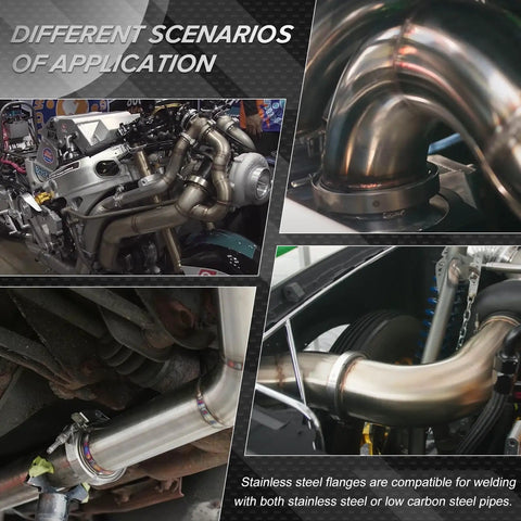 Applications of 3.0 Inch Universal Stainless Steel V Band Clamp Flat Flange Kit in exhaust and turbo systems