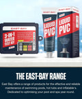 No Sweat Three Way Pool And Spa Water Testing Kit For Fast Chlorine Bromine PH Balance with repair tube for pools.