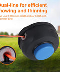 Two Pack 128LD Trimmer Head T25 Replacement for Husqvarna Weed Eater close-up showing dual-line feature