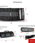 Dimensions of UTV Tool Roll Kit With Belt Removal Tools For Kawasaki Teryx KRX 1000 2020-2026 And KRX4 1000 2023-2026, 68‑Piece Heavy Duty Tool Set