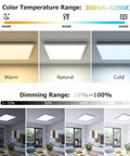Remote Controlled 12 Inch LED Ceiling Light, Dimmable 24W Flush Mount Fixture With 3200 Lumens, 3000K To 6500K, room lighting effect