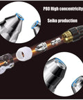 Pro Grade Plasma Cutter Torch Tips And Electrodes Kit For 20-100A Cutting, showing nozzle tips, ceramic and metal parts