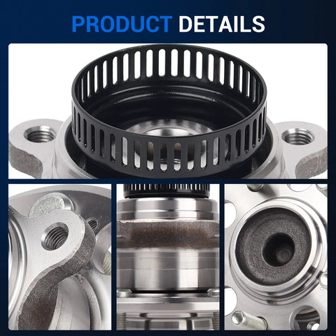 Rear Wheel Hub And Bearing Assembly For Hyundai Elantra 2007 2012 With ABS 5 Lug Replacement Part 512340 sealed bearing close-up