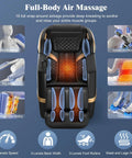 4D Full Body Massage Chair For Next Level Comfort With SL Track Shiatsu Zero Gravity Recliner AI Control Heating Airbags Foot Rollers Bluetooth Speaker LED Light For Home And Office Use 2026 Model emphasizing full-body air massage, airbags, and heating features