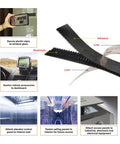 Dual Lock 1 Inch By 2 Inch Adhesive Mounting Strips Black Fastener, 8 images of versatile uses like car mounts and signage.