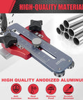 Thin Rip Jig For Table Saws And Routers, anodized aluminum build, anti-corrosion, fits three quarters by three eighths T slots