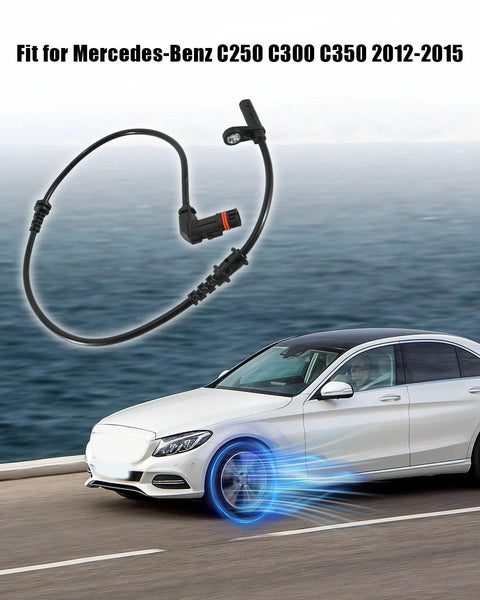 ABS wheel speed sensor cable pair for Mercedes-Benz C250/C300/C350 2012-2015, front left and right