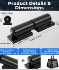 Product dimensions and features for Beefy 7 Inch Weld On Barrel Hinges 4 Pack, Heavy Duty 900 Lbs Weldable Gate Hinges.