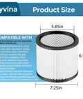 Dimensions and compatibility for Premium Replacement Vacuum Filter For 5 Gallon Wet Dry Vacs Fits 90304 90350 90333 And Similar Models