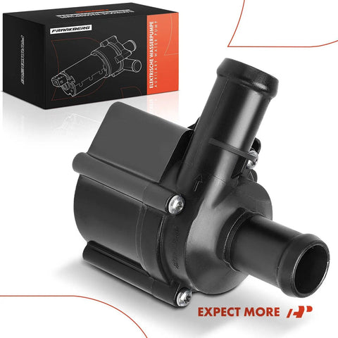 Heavy Duty Auxiliary Engine Water Pump Replacement Compatible With Audi A8 Q5 R8 S4 S5 direct fit plastic 3-pin plug with 4-hole mount.