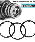 Three Size Cassette Spacer Set For Bikes 1Mm 1.5Mm 2Mm Headset And Flywheel Hub Spacers with card slot design