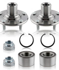 Front Left And Right Wheel Bearing And Hub Assembly For Honda Civic 2006 2007 2008 2009 2010 2011 1.8L 1.3L L4 Replace 44600-SMG-G00 OE Style Fit Durable Bearings Easy Install Complete Hub Assembly set