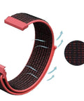 Orange Nylon Quick Release Watch Band For Seiko SKX007 Replacement Strap With Adjustable Hook And Loop Fastener